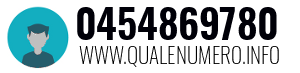 Numero di telefono 0454869780 0454869780