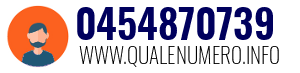 Numero di telefono 0454870739 0454870739