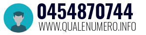 Numero di telefono 0454870744 0454870744