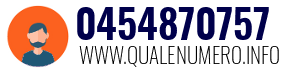 Numero di telefono 0454870757 0454870757