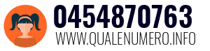 Numero di telefono 0454870763 0454870763