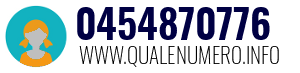 Numero di telefono 0454870776 0454870776