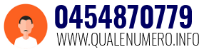 Numero di telefono 0454870779 0454870779