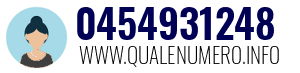 Numero di telefono 0454931248 0454931248