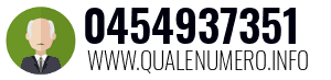 Numero di telefono 0454937351 0454937351