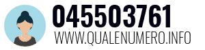 Numero di telefono 045503761 045503761
