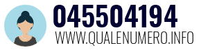 Numero di telefono 045504194 045504194