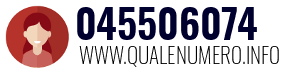 Numero di telefono 045506074 045506074