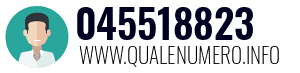 Numero di telefono 045518823 045518823