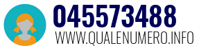 Numero di telefono 045573488 045573488
