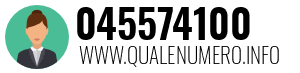 Numero di telefono 045574100 045574100
