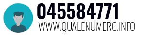 Numero di telefono 045584771 045584771