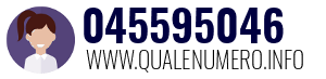 Numero di telefono 045595046 045595046