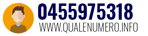 Numero di telefono 0455975318 0455975318