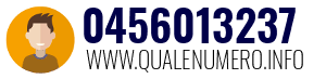Numero di telefono 0456013237 0456013237
