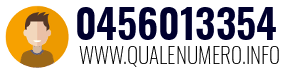 Numero di telefono 0456013354 0456013354