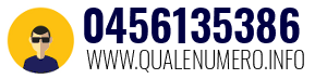 Numero di telefono 0456135386 0456135386