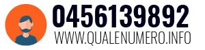 Numero di telefono 0456139892 0456139892