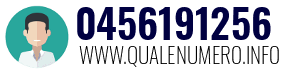 Numero di telefono 0456191256 0456191256