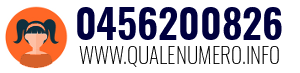 Numero di telefono 0456200826 0456200826