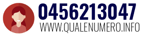 Numero di telefono 0456213047 0456213047