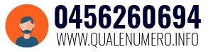 Numero di telefono 0456260694 0456260694