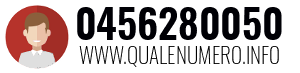 Numero di telefono 0456280050 0456280050
