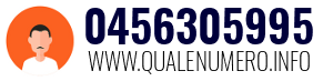 Numero di telefono 0456305995 0456305995