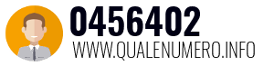 Numero di telefono 0456402 0456402