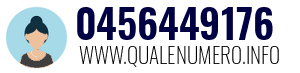 Numero di telefono 0456449176 0456449176