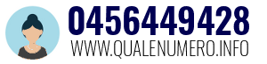 Numero di telefono 0456449428 0456449428