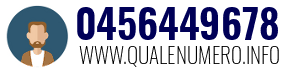 Numero di telefono 0456449678 0456449678