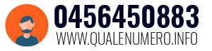 Numero di telefono 0456450883 0456450883