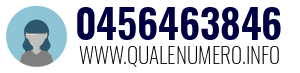 Numero di telefono 0456463846 0456463846