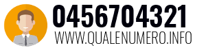 Numero di telefono 0456704321 0456704321