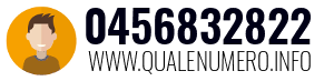 Numero di telefono 0456832822 0456832822
