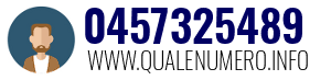 Numero di telefono 0457325489 0457325489