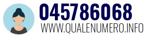 Numero di telefono 045786068 045786068