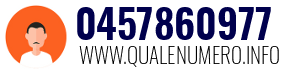 Numero di telefono 0457860977 0457860977