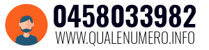 Numero di telefono 0458033982 0458033982