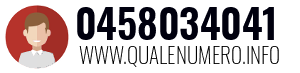Numero di telefono 0458034041 0458034041