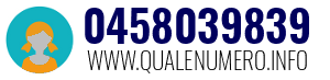 Numero di telefono 0458039839 0458039839