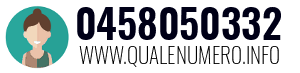 Numero di telefono 0458050332 0458050332