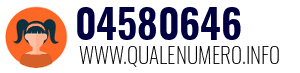 Numero di telefono 04580646 04580646
