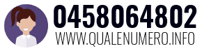 Numero di telefono 0458064802 0458064802