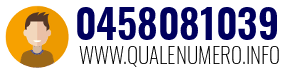 Numero di telefono 0458081039 0458081039