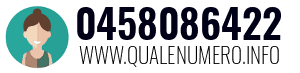 Numero di telefono 0458086422 0458086422