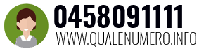 Numero di telefono 0458091111 0458091111