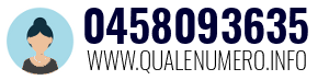 Numero di telefono 0458093635 0458093635