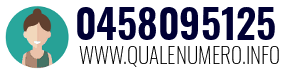 Numero di telefono 0458095125 0458095125